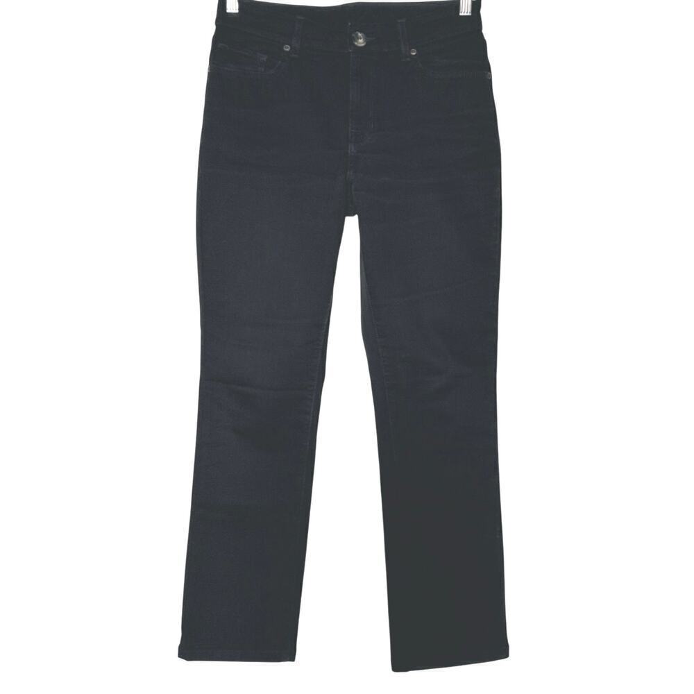 L.L.Bean Women’s Classic Fit Black Denim Jeans Size 8P